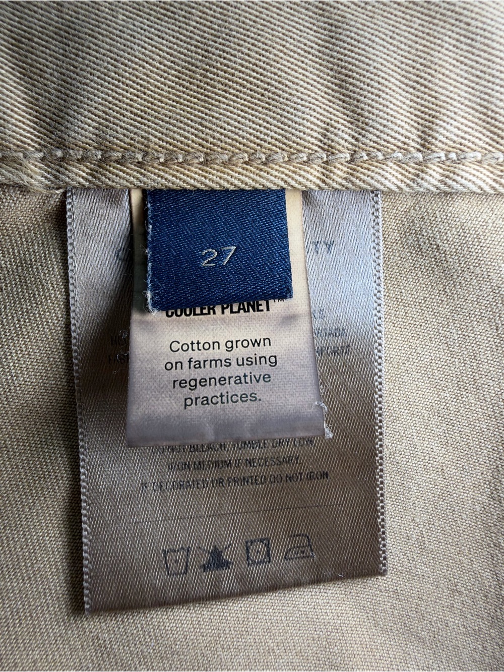 CITIZENS OF HUMANITY Wide-Leg High-Rise Pants in Khaki/Tan AYLA CARGO Size 27 - Picture 7 of 10